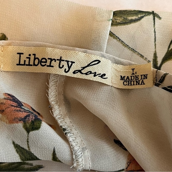 Liberty Love Neutral Floral Duster size L - Picture 6 of 6